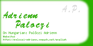 adrienn paloczi business card